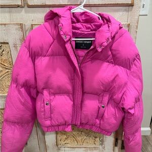 Women's Pink Puffer Jacket